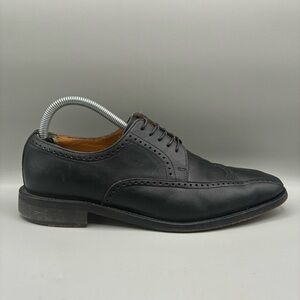Florsheim Imperial Wingtip Oxfords Men’s 8.5 D Black Lace Leather Dress Shoes